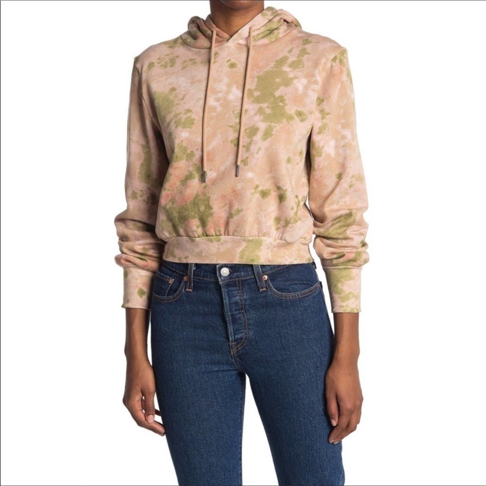 AFRM Tie Dye Boho Pullover Hoodie Jacket XS NWT